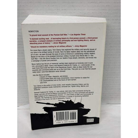 Book Into the Storm: On The Ground In Iraq by Clancy, Tom, Franks Jr, Gen. Fred - Picture 2 of 6